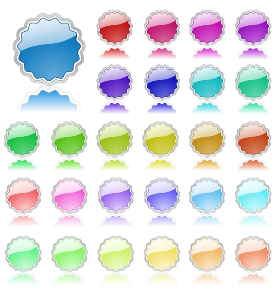 Collection of colored vector elements. Perfect for text or icons — Stock Vector