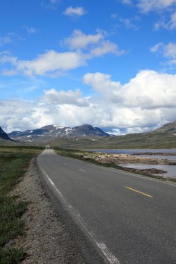 Norveç road, derin dağlarda, İskandinav eur yer alan