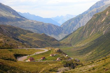 swiss Alps, Avrupa dağ manzarası.