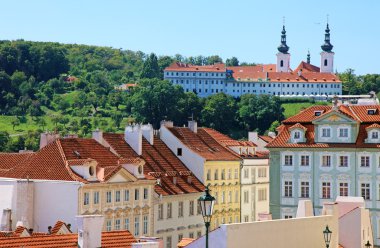 tarihi Prag merkezinin, Doğu Avrupa Cityscape.