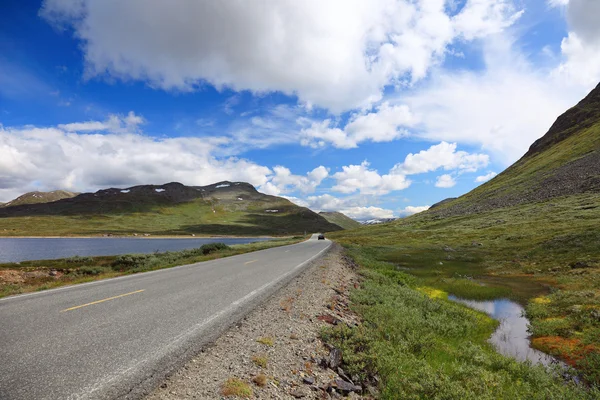 Piękny krajobraz w drodze z bergen do oslo, Norwegia, euro — Zdjęcie stockowe