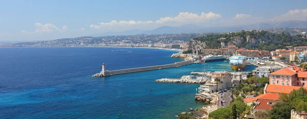 Panoramiczny widok na miasto, Nicei, Francja. — Zdjęcie stockowe