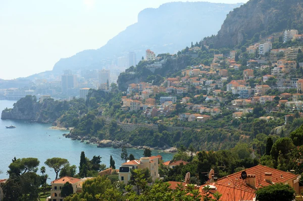 View of Menton, Monaco from Cap-Martin, Europe. — Stock Photo, Image
