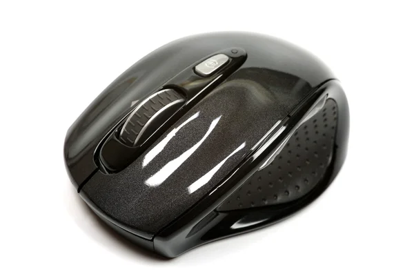 Computador PC mouse sem fio moderno isolado no fundo branco . — Fotografia de Stock
