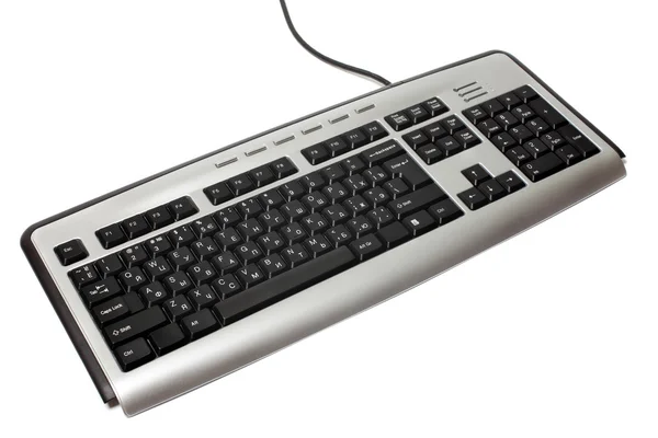 Moderní klávesnice izolovaných na bílém pozadí. — Stock fotografie