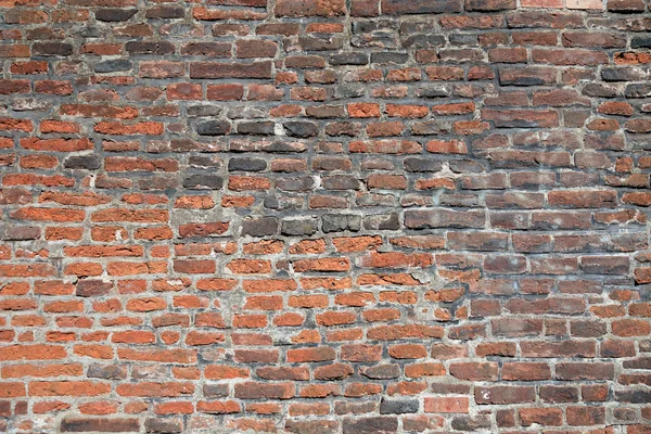 Régi tégla fal Prágában textúrázott háttérre vagy a háttérben. — Stock Fotó