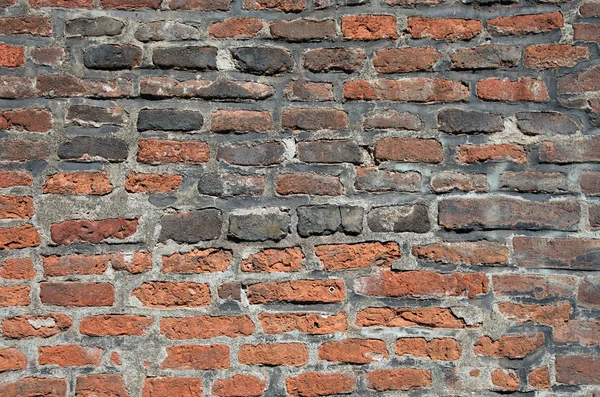 Parede de tijolo velho em Praga como fundo texturizado ou pano de fundo . — Fotografia de Stock