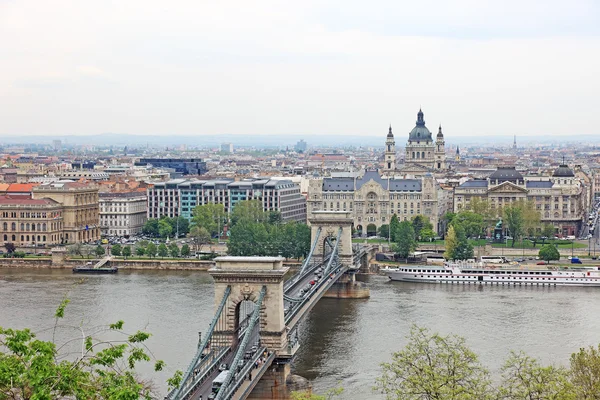 Panoráma města Budapešť, hlavní město Maďarska. — Stock fotografie