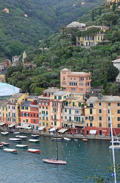 Svět slavné vesnice portofino, Itálie. — Stock fotografie
