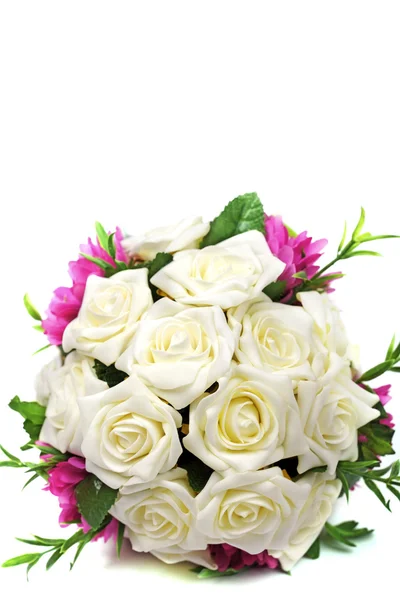 Wedding bouquet isolated on white background, studio shot. — Stock Photo, Image