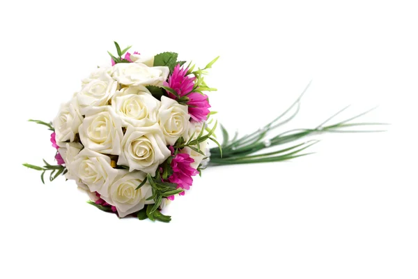 Wedding bouquet isolated on white background, studio shot. — Stock Photo, Image
