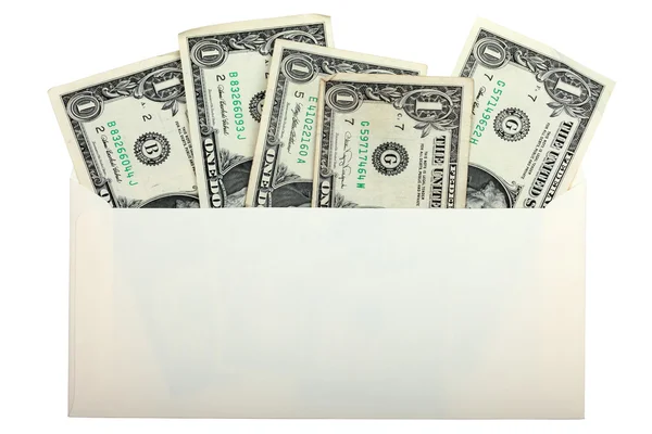 Papiergeld-Dollar-Währung im Umschlag als Finanzhintergrund — Stockfoto