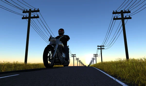 Мотоциклист — стоковое фото