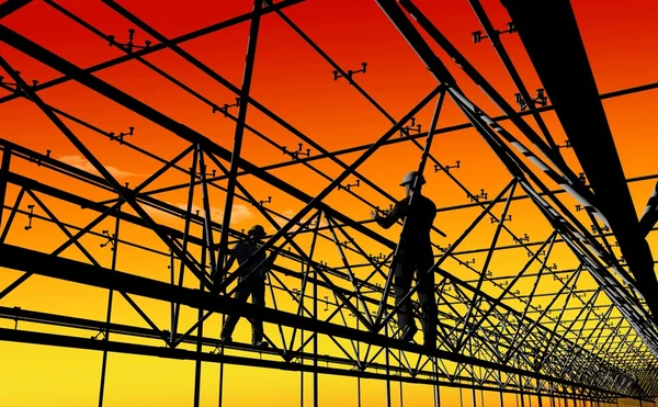Construction of a building — Stock Photo, Image