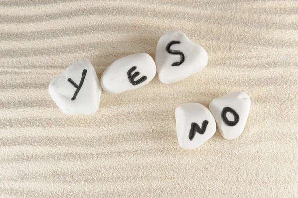 Yes or no — Stock Photo, Image