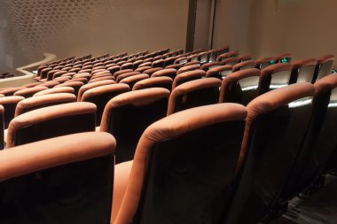 Chairs in modern theatre clipart