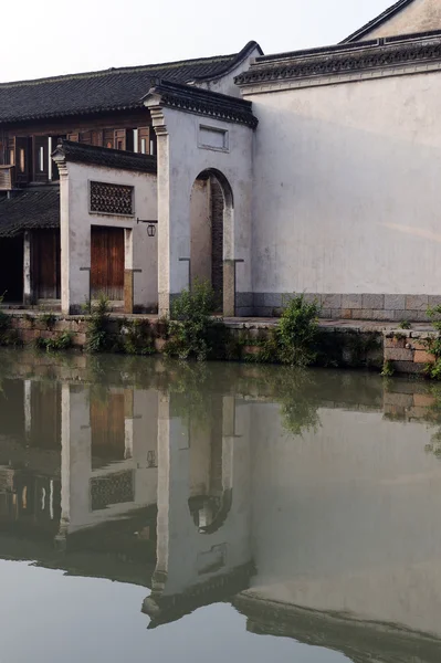 Wuzhen 마에서 중국 고 대 건물 — 스톡 사진