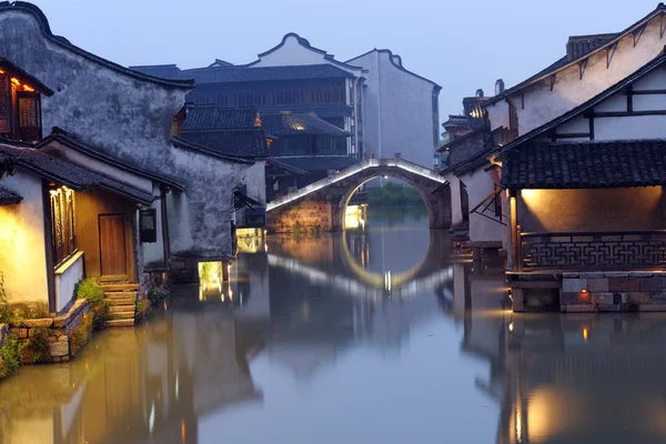 Китайская ночная сцена — стоковое фото