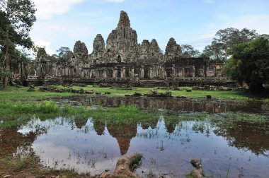 angkor tapınakta Bayon thom, cambodia