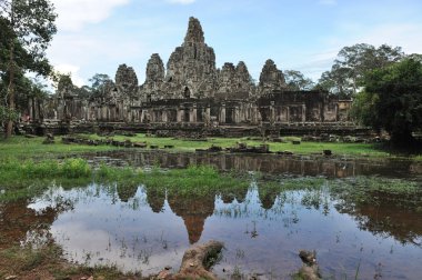 Bayon temple in Angkor Thom, Cambodia clipart