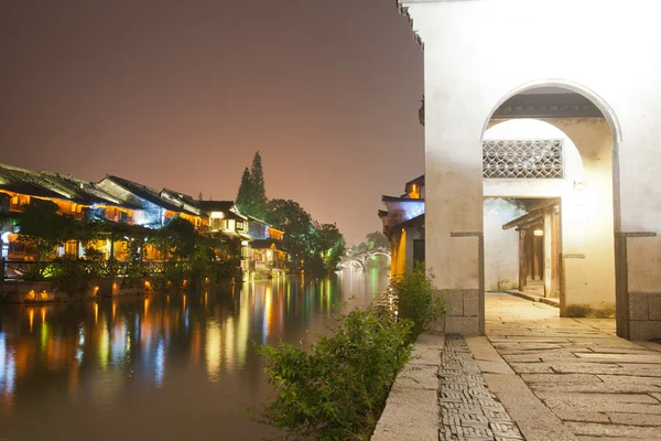 stock image China building night scene