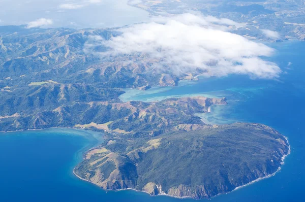 Vista aérea da ilha — Fotografia de Stock