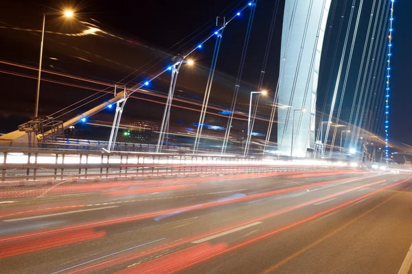 stock image Urban night traffic