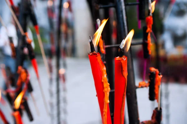 stock image Burning incense candles