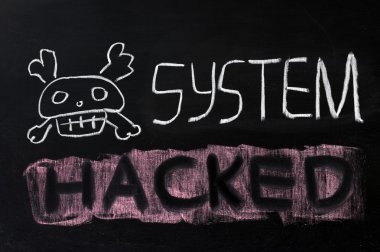 System hacked clipart