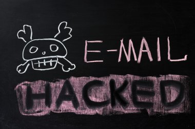 E-Mail hacked clipart