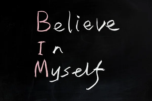 Believe in myself — Stock Photo, Image