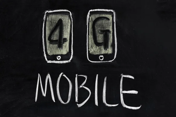 Tecnologia di comunicazione mobile 4g — Foto Stock