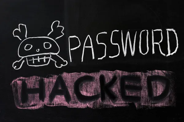 Password hackerata — Foto Stock