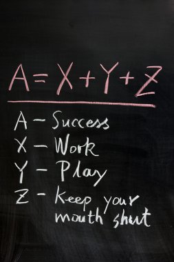 Formula of success clipart