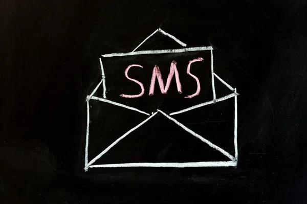 SMS, Kurznachrichtendienst — Stockfoto