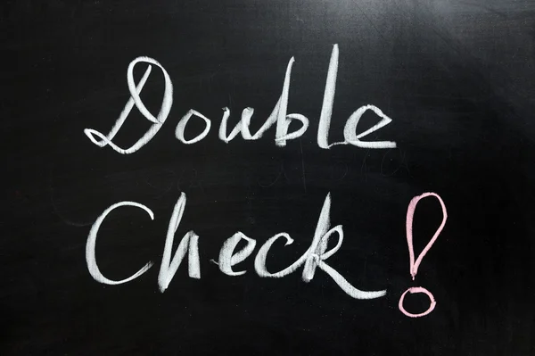 Double Check Royalty-Free Images, Stock Photos & Pictures