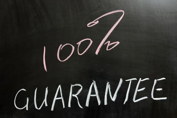 One hundred percent guarantee — Stock Photo, Image