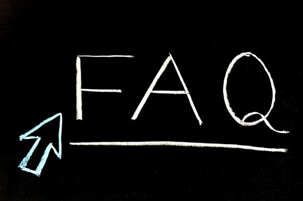 FAQ, veelgestelde vragen — Stockfoto