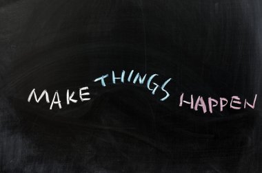 Make things happen clipart