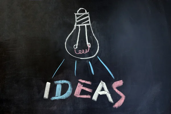 Lámpara e ideas — Foto de Stock