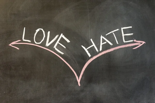 Liebe oder Hass — Stockfoto