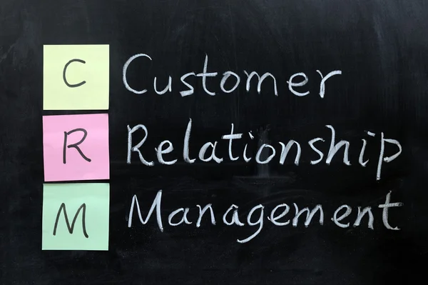 CRM, zarządzanie relacjami z klientem — Zdjęcie stockowe