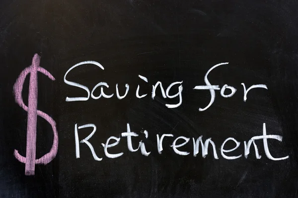 Sparen für den Ruhestand — Stockfoto
