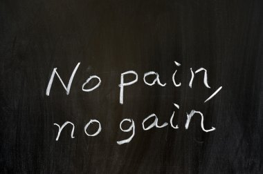 No pain, no gain clipart