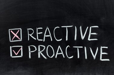 Reactive or proactive clipart