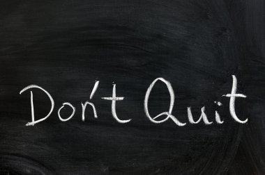 Don't quit clipart