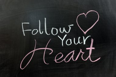 Follow your heart clipart