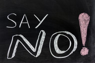 Say no! clipart