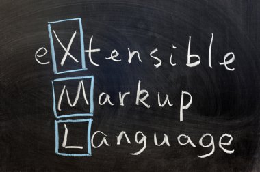 XML, extensible markup language clipart