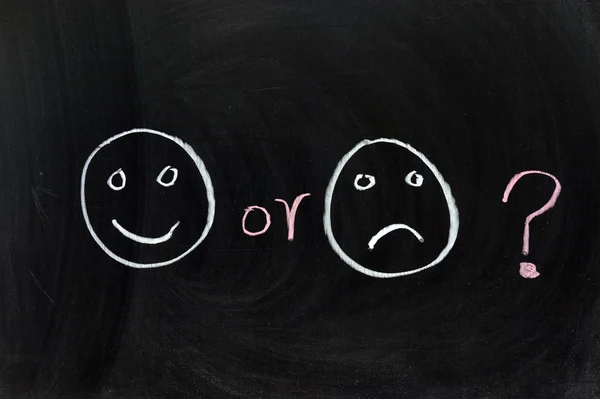 Feliz ou triste  ? — Fotografia de Stock